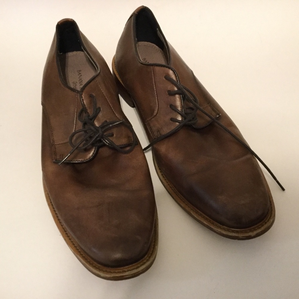 Banana Republic Size 11.5 Brown Leather Oxford